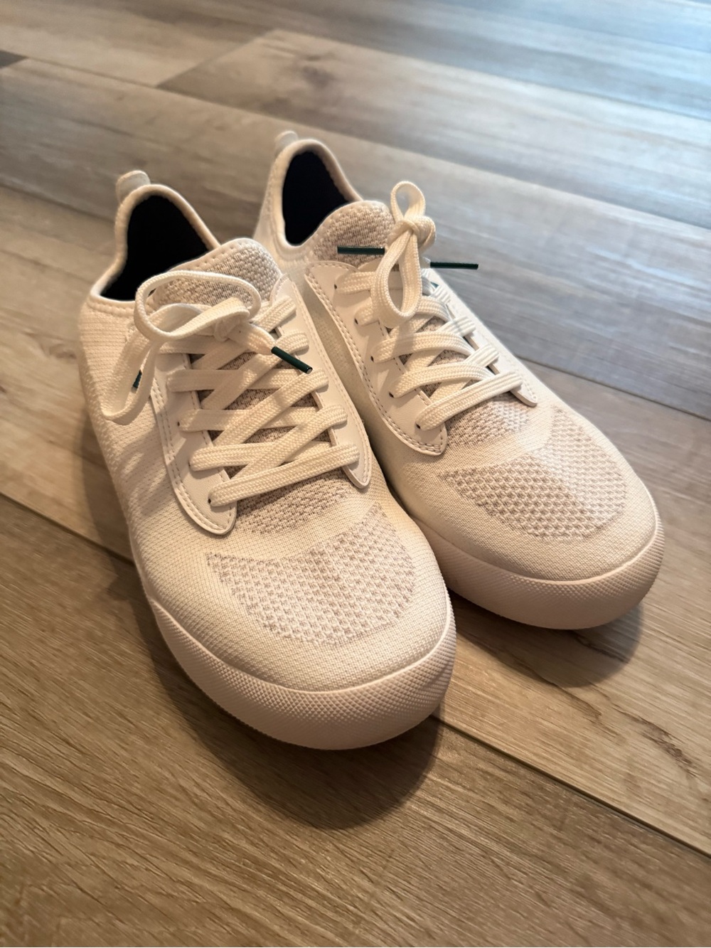 Vessi Women's Knit Lace-Up Sneakers in White